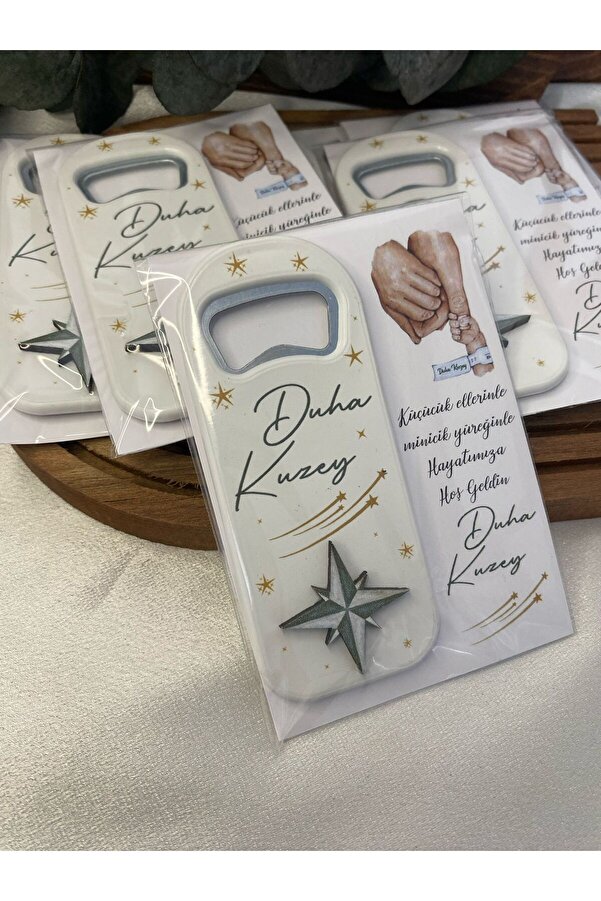 Gizem Graphic Kuzey-Yıldız Temalı Erkek Bebek Açacak Magnet 20'li Paket