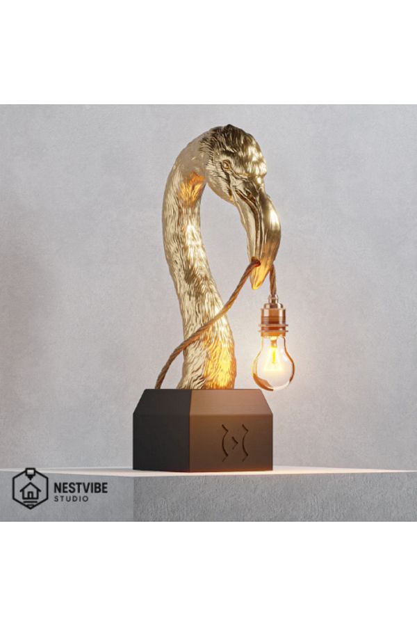 DREAM MODE-Stylish Table Lamp with Flamingo Head Design Nestvibe Studio Special Series 1