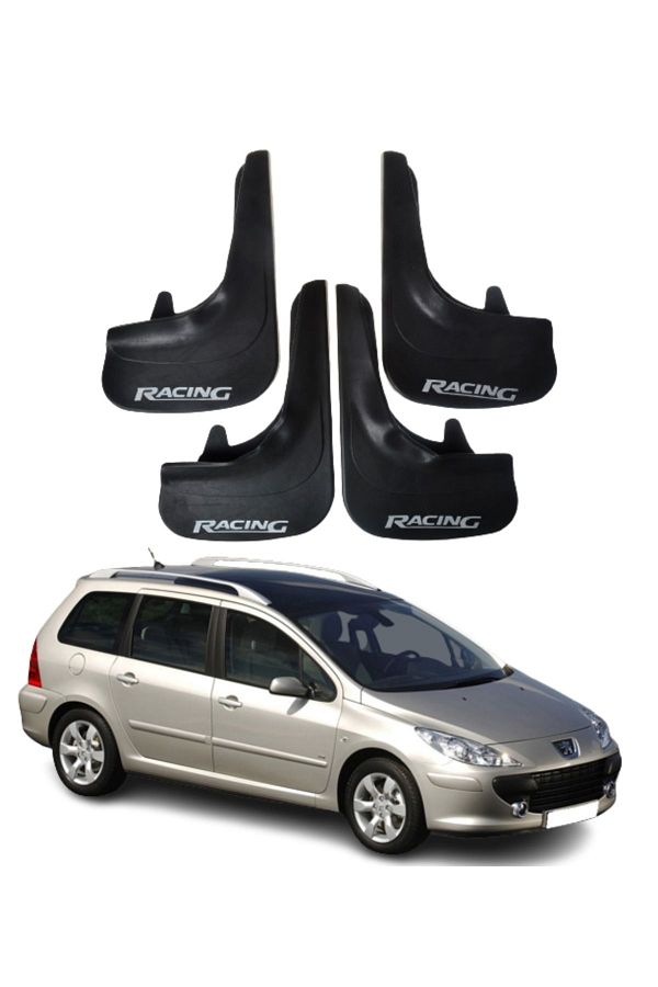 SONİKON LİNE-Peugeot 307 Stw Racing Written Compatible with All Cases 4-Piece Gaiter Mudguard Gaiter Modified 1