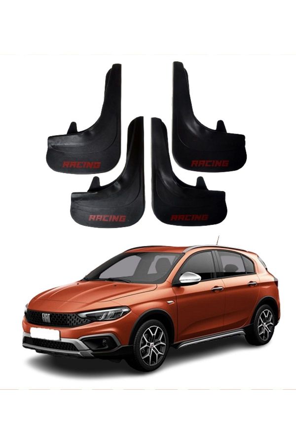 SONİKON LİNE-Compatible with Fiat Egea Cross All Cases Racing Written 4-Piece Gaiter Mudguard Mudguard Gaiter Modified 1