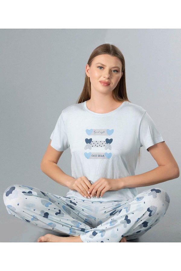 FLZ-Dowry 08-113 Short Sleeve Summer Pajama Set 1