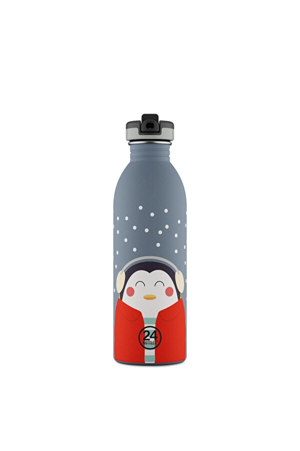 24Bottles Kids Bottle Happy Penguin Paslanmaz Çelik Çocuk Su Matarası 500 ml