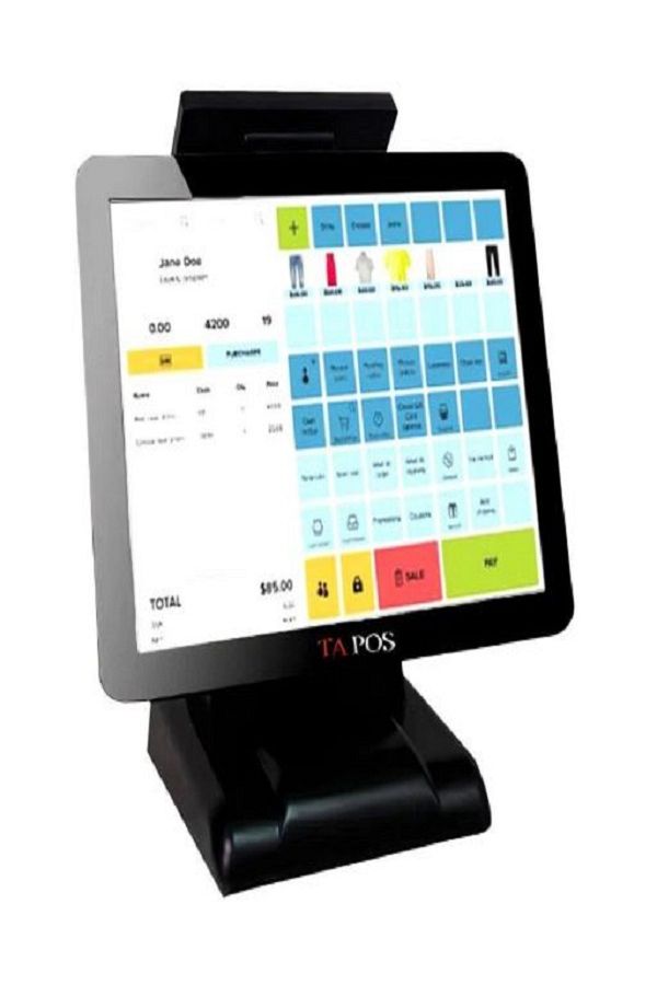 TA POS-Touch screen cash register without software, Core i3 - 128 GB SSD - 4 GB RAM - Wi-Fi - TA POS customer display screen 1
