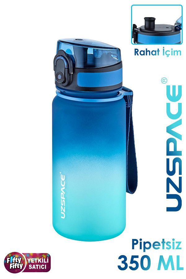 Uzspace-350 ml Double Color Softtouch Tritan Children's Water Bottle Without Straw -Ffcol350Mluzs 1