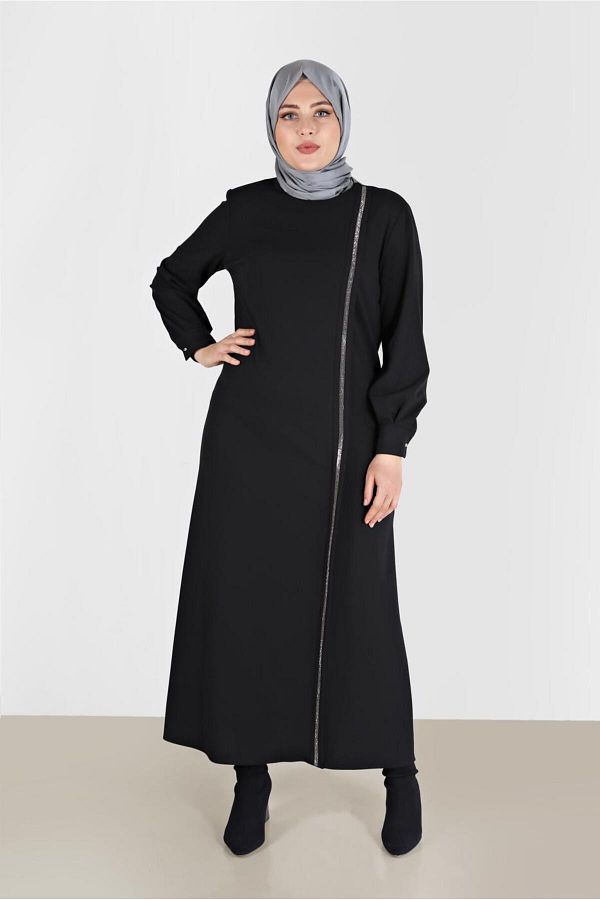 Alvina-20193 Model Stone Rochie Dungi Detaliata 1
