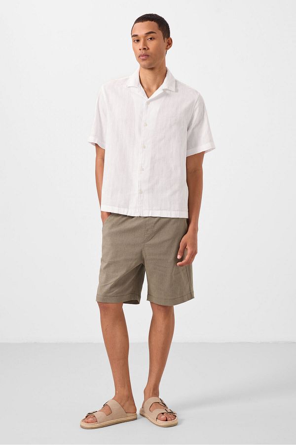 TOMMY LIFE-Camel Standard Fit Woven Lightweight Flexible Chino Men's Shorts - 81293 1