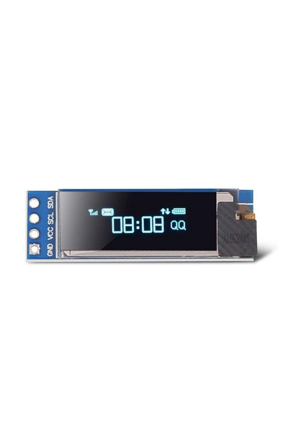 AOKIN-blue 0.91 0.91inch I2C OLED Display Module I2C SSD1306 OLED Display Module White / BLUE I2C OLED Scr 1