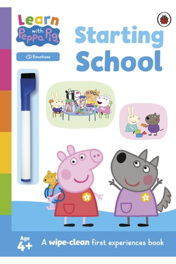Penguin Random House-Learn with Peppa: Starting School wipe-clean activity book 1