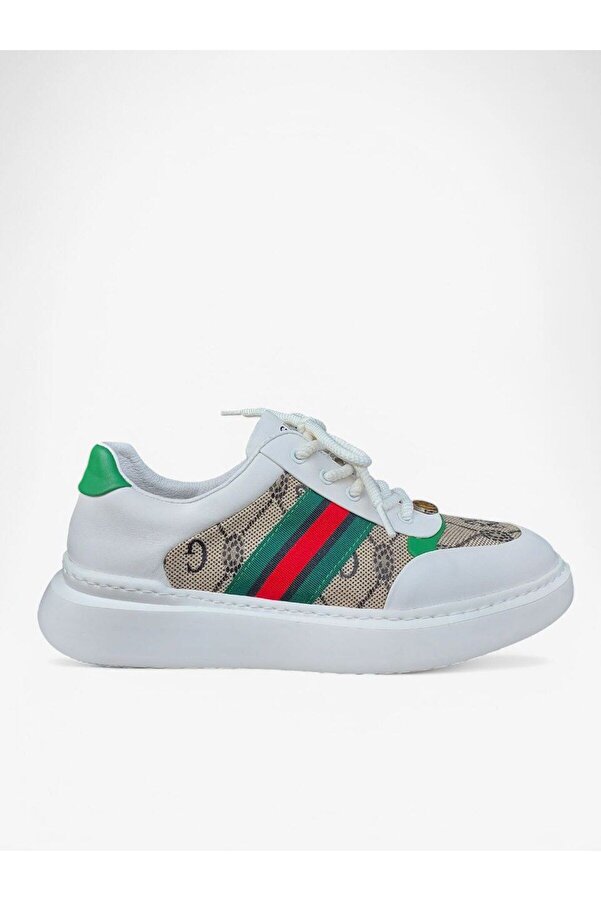 Guja-Patterned Leather Men's Sneaker 1