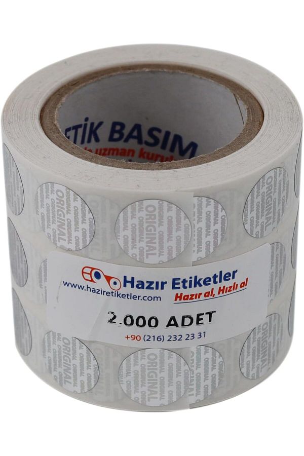 STOREMAX-Muartshop Labels , Ready to Go Get It Original Label Pp Metallized(Hologram) 15mm in Diameter 1