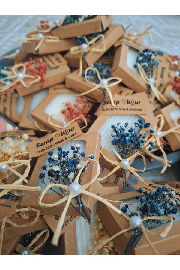 Yakamoz Style Hediyelik Kokulu Sabun Nişan ,Nikah,Söz,Bebek hediyelik 50 adet