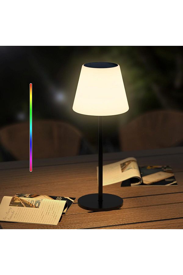 CLASSLIGHTS-Lampă de masă solară RGBW cu telecomandă - Iluminat exterior cu 2 opțiuni de înălțime 1