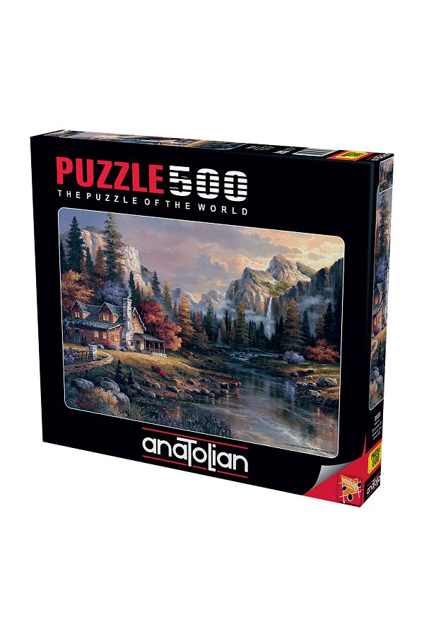 Anatolian Puzzle-أحجية الصور المقطوعة 500 قطعة - البيت في نهاية الوادي 3533 1
