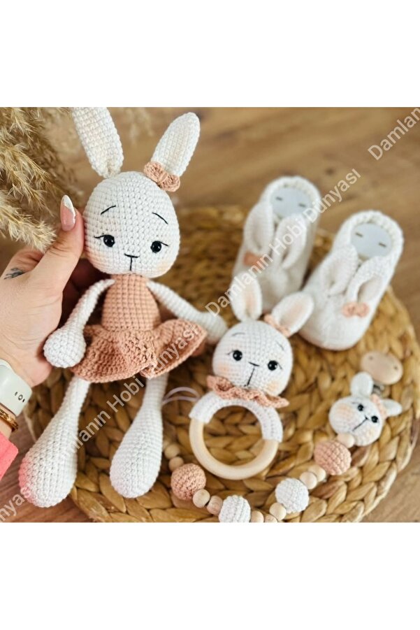 Damla Amigurumi Lena Tavsan 4lü set