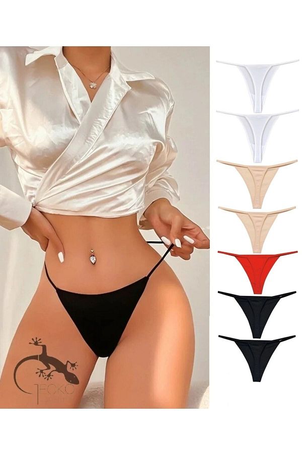 yokyokcollection-Tanga String Chiloți Elastici Femei 7 Bucăți 1
