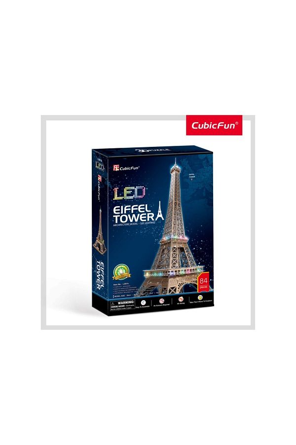 Cubic Fun-Cubic Fun - 3D LED Puzzle Eiffel Tower 84 Pieces 1