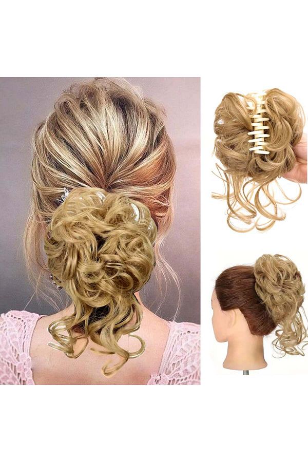 deryame-Messy Bun with Buckle Tail / Honey Foam 1