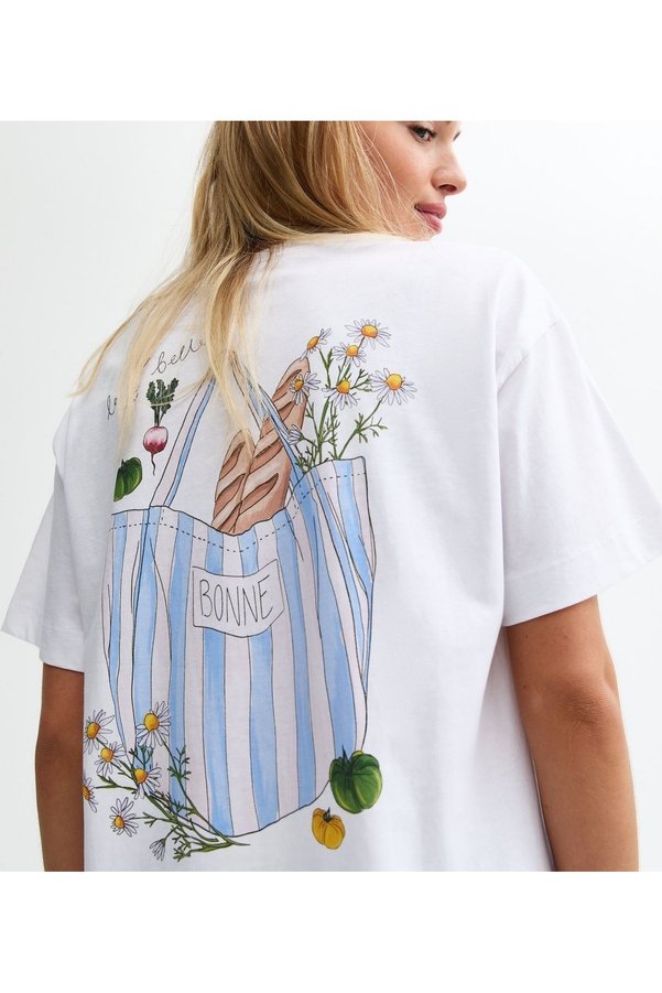 Gisha Oversized Short-Sleeve Printed T-Shirt