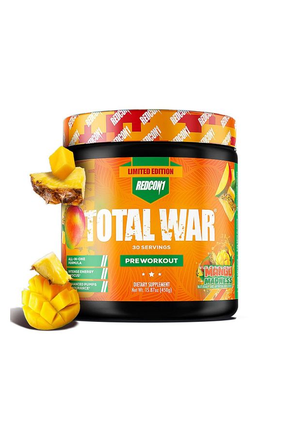 REDCON1-Total War, Mango Madness, 30, 320mg Caffeine Per serving, Improve Metabolic Function 1