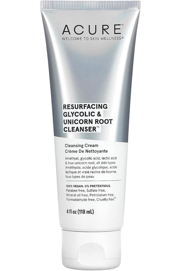 ACURE-Acure Resurfacing Glycolic + Unicorn Root Cleanser 118 Ml 1