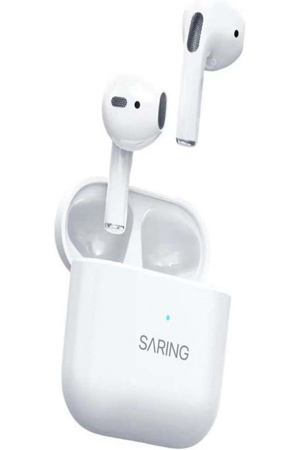 saring-High-Resolution Wireless Earbuds with Built-In Microphone, Auto Pairing, In-Ear Detection, Charging 1