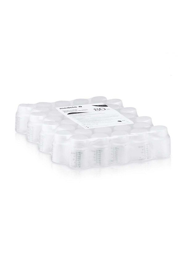 Medela-- Disposable Bottles 80ml With Lids(Each Piece) 40 pcs 1