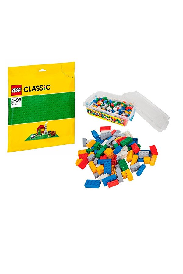 LEGO Yeşil Zemin Ve Pilsan Mikro Bloklar 504 Parça