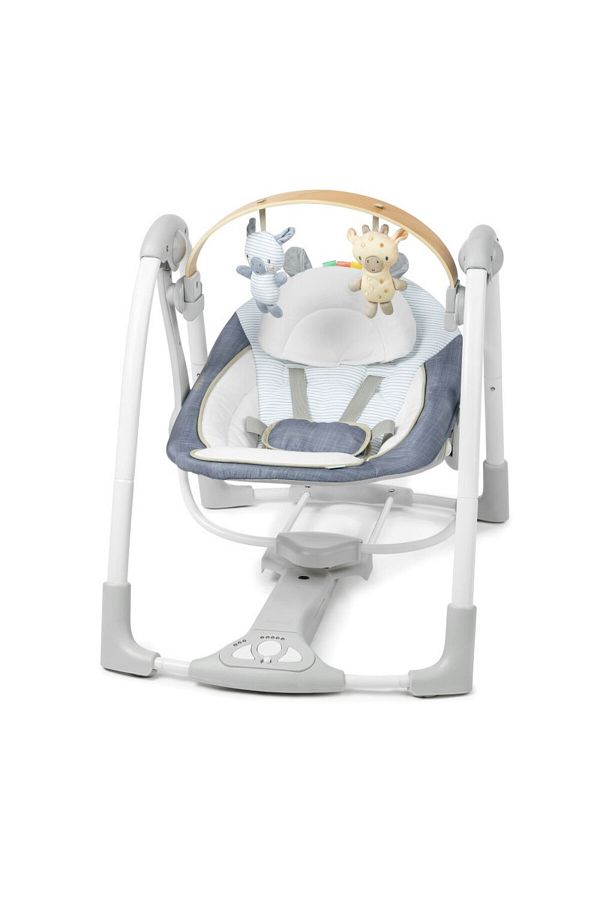 Ingenuity-Swing 'n Go Portable Swing - Chambray (Ages 0-9 months or up to 20 lbs) 1