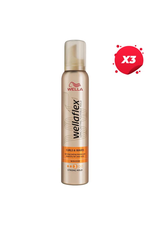 Wella-X3-WELLAFLEX SPUMA PAR 200ML CURLS&WAVES 1