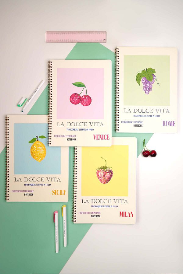 Matt Notebook-دفتر ملاحظات مدرسي مقاس A4 - 80 ورقة، مجموعة من 4 قطع 1