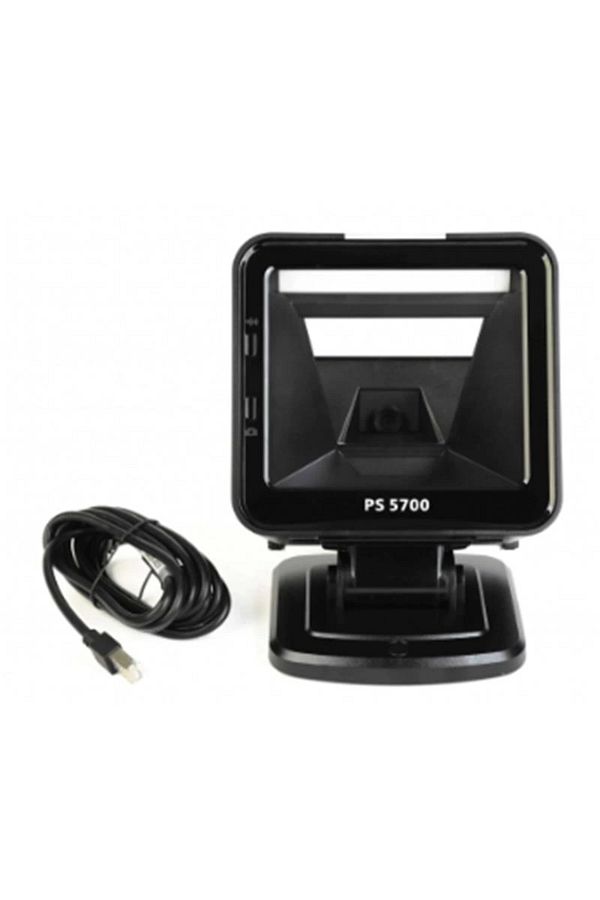 PERKON-Ontech - Ps5700 2D Qr Code Wired USB Desktop Barcode Scanner with Stand 1