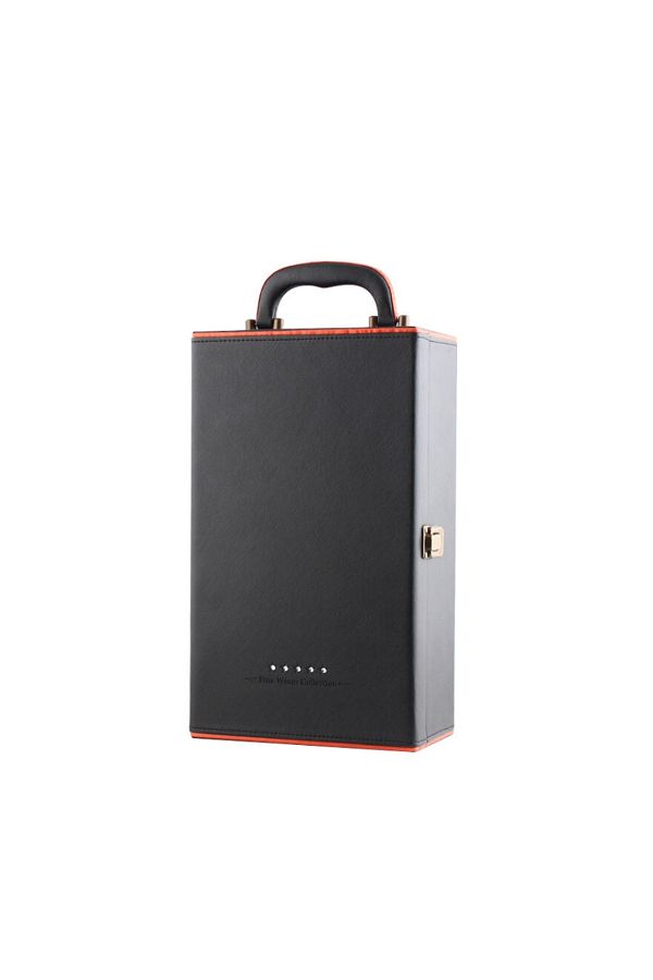 OEM-Deluxe Wine Box Set, Mindblower, for 2 bottles, with wine accessories included, orange interior 1