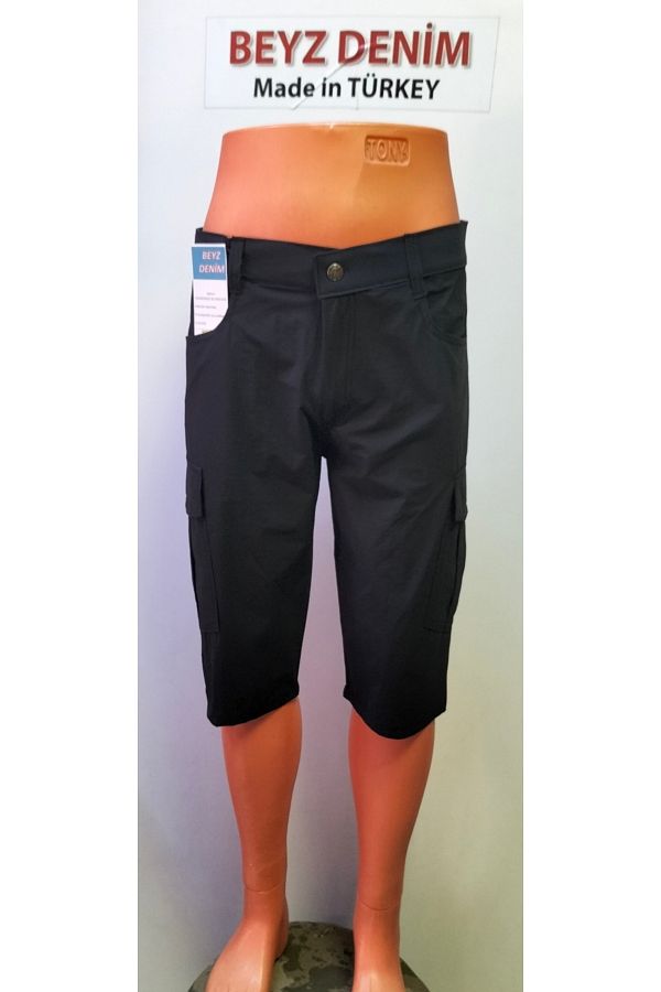 BeyzDenim-Black Super Micro En Lycra.Boy Lycra Wisp Shorts Capri Below Knee Pants Ibig Size 1