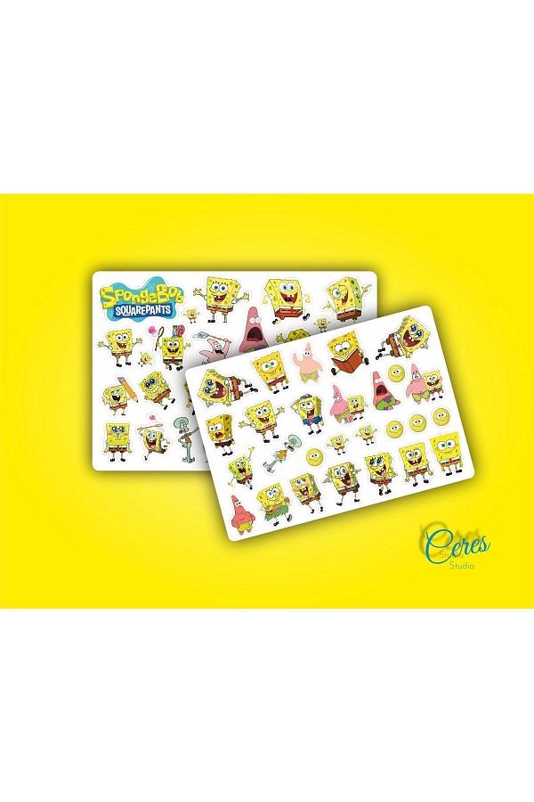 Ceres Studio-ملصق سبونج بوب سبونج بوب 2 صفحة 36 قطعة ملصقات 1