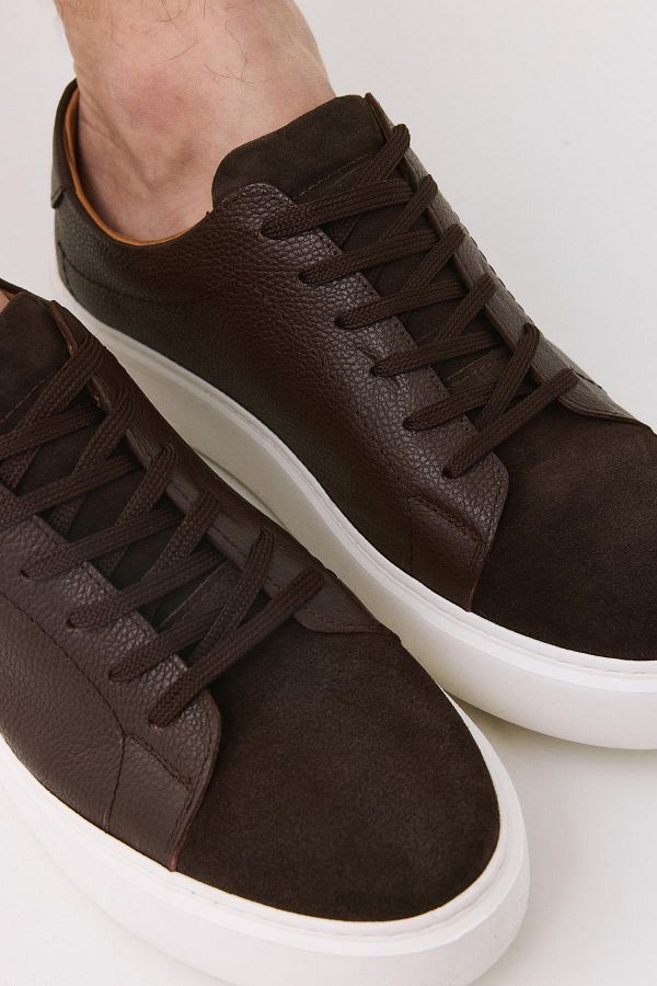 Yaya by Hotiç-Buty casualowe męskie Coffee 02ayy 308450 A480 1