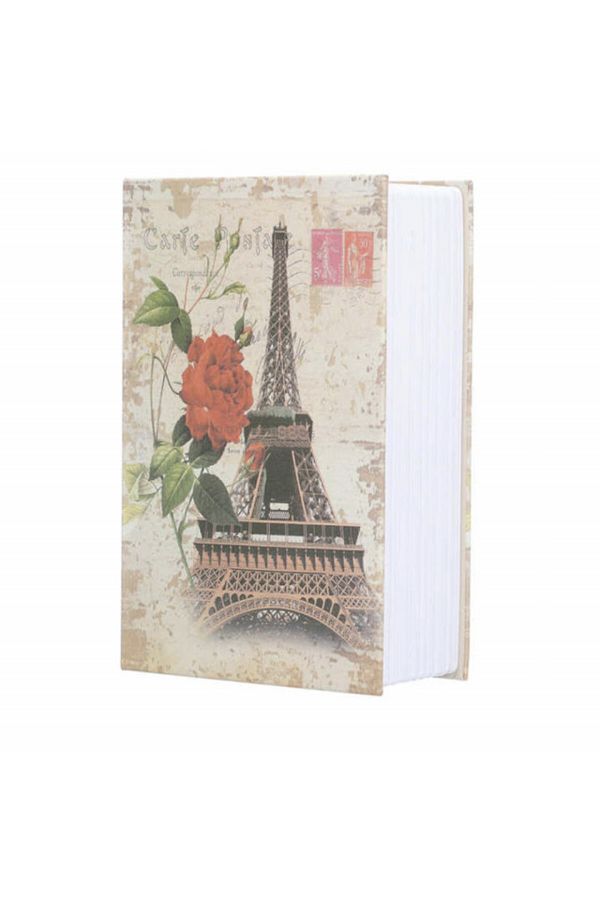 PUFO-Secret Book Safe With Key Lock, Eiffel Tower, 24 X 15 Cm 1