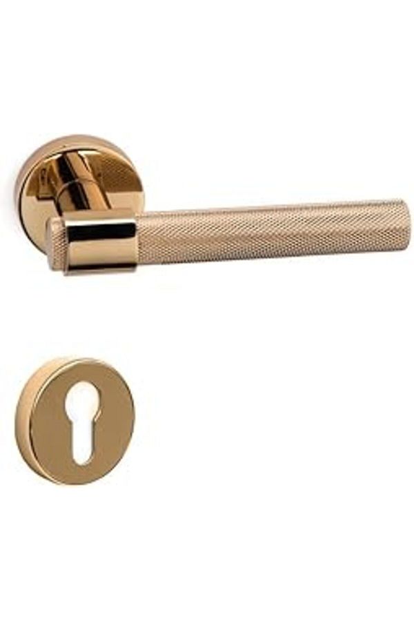 Mu Art-Axel-T Gold Wc Badge Door Handle 1