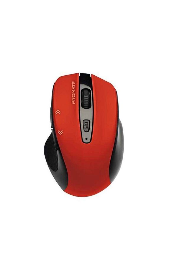 Promate-Wireless Mouse with Ergonomic Grip, 1600 DPI Adjustable, 2.4GHz, 10m Range, Nano USB Receive 1