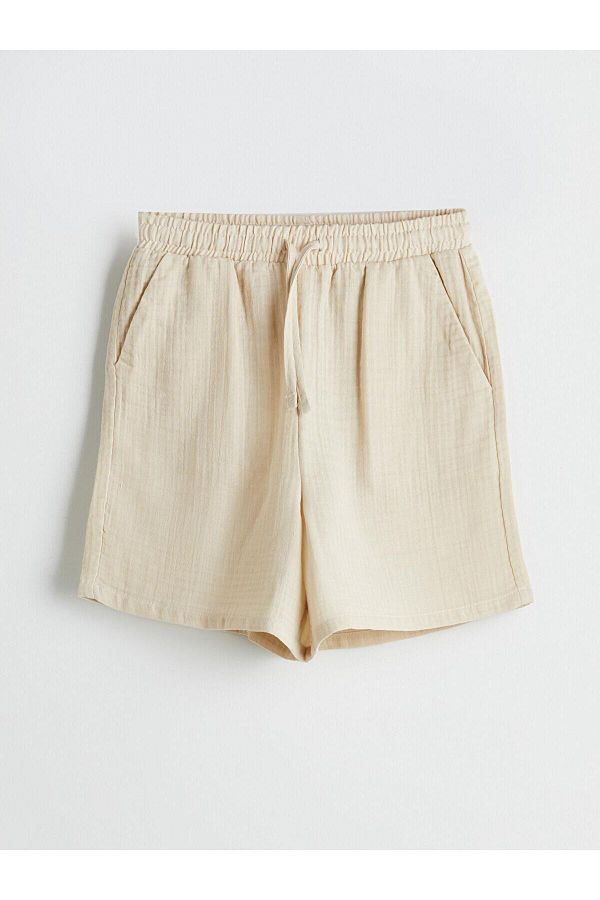 LC Waikiki-Pantaloni scurți XSIDE pentru femei cu talie elastică (S5) 1