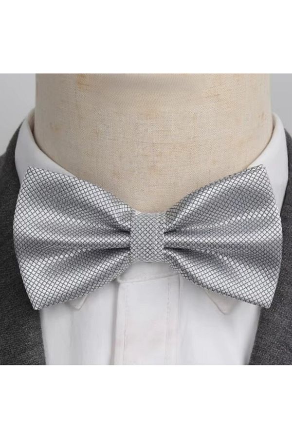 delis-Men's bow tie, PP044, Gray 1
