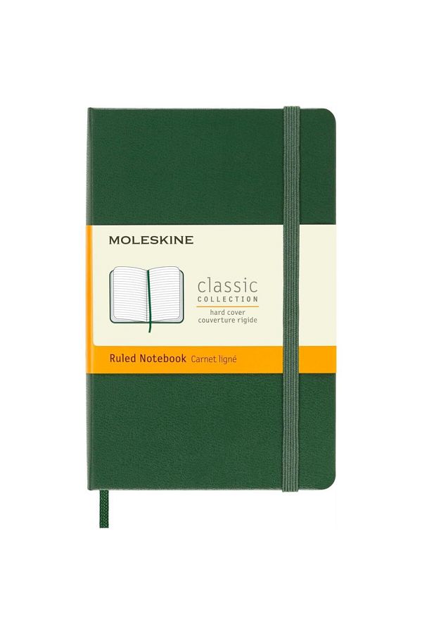 Moleskine-Striped Myrtle Green Notebook Pocket Size Hard Cover 1