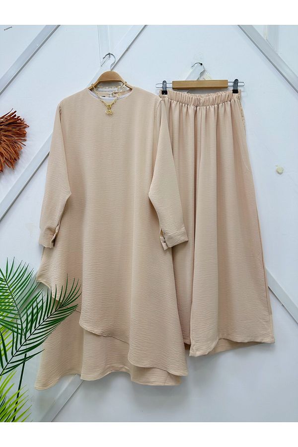 YEDİLALE-Asymmetric Cut Casual Summer Double Set [1 Number 38-40 Size, 2(40-42), 3(42-44), 4 (44-46)] 1