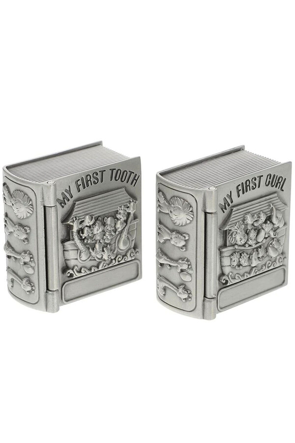 PUFO-Set of 2 antimony boxes Pufo Little Child for the first strand and the first tooth, 4 cm 1