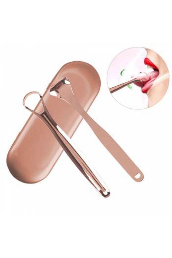 Müstesna-Tongue Cleaning Copper Cleaning Tool Tongue Brush Tongue Spoon Plaque Cleaning Tongue Scraper Cleaner 1