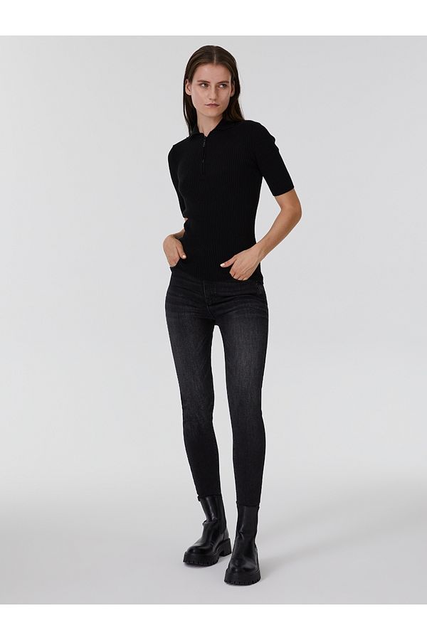 Loft-Pulover de damă slim fit 1