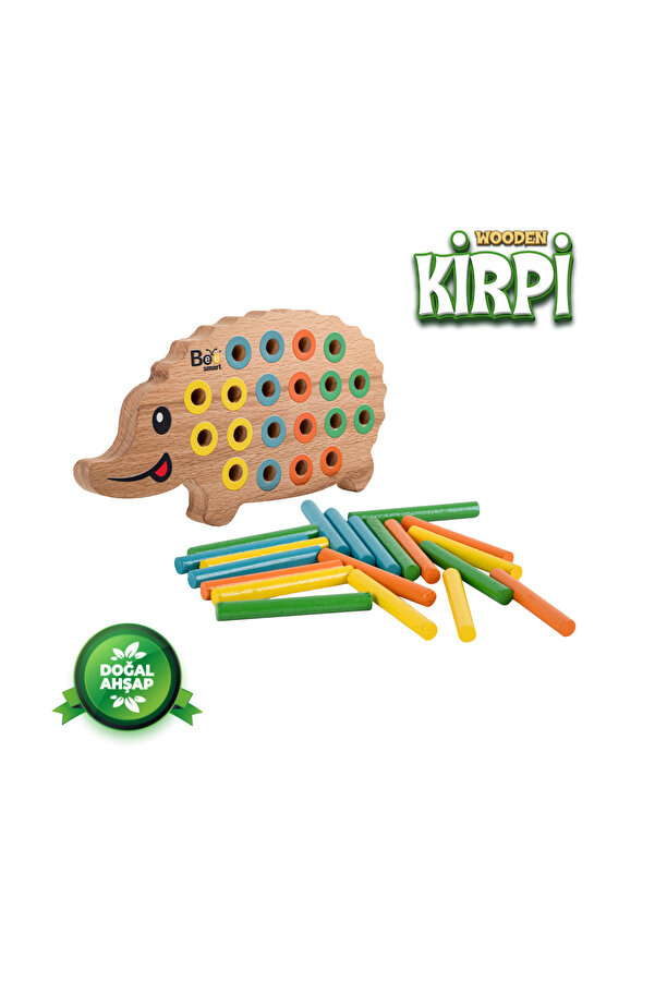Bee Smart Ahşap Kirpi Bultak Eğitici Oyuncak Öğretici Geliştirici Oyuncak Çocuk Için Hediye