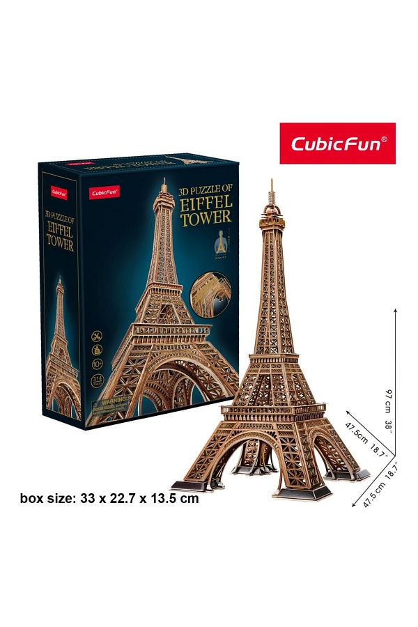 Cubic Fun-- Puzzle 3D Turnul Eiffel complex nivel 314 piese 1
