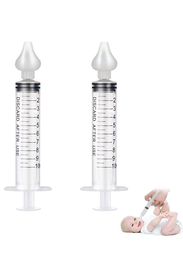 Özasya AVM 2 ADET Burun Şırıngası Bebek Burun Yıkama Kiti Çocuklar için Enejktörü Burun Açıcı