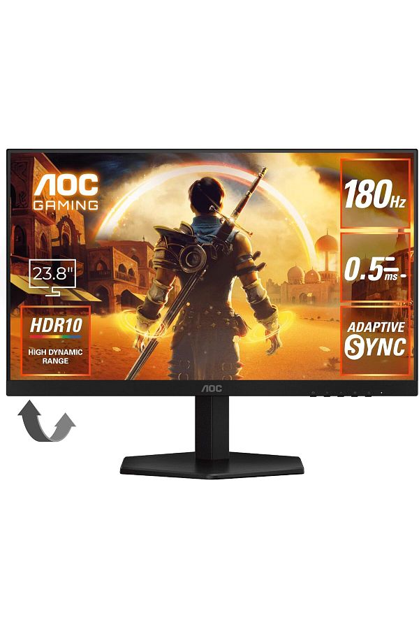 Aoc-Gaming Monitor IPS 23.8-Inch 24G42E – FHD 1920x1080, 180Hz Refresh Rate, 1ms GTG Response Time 1