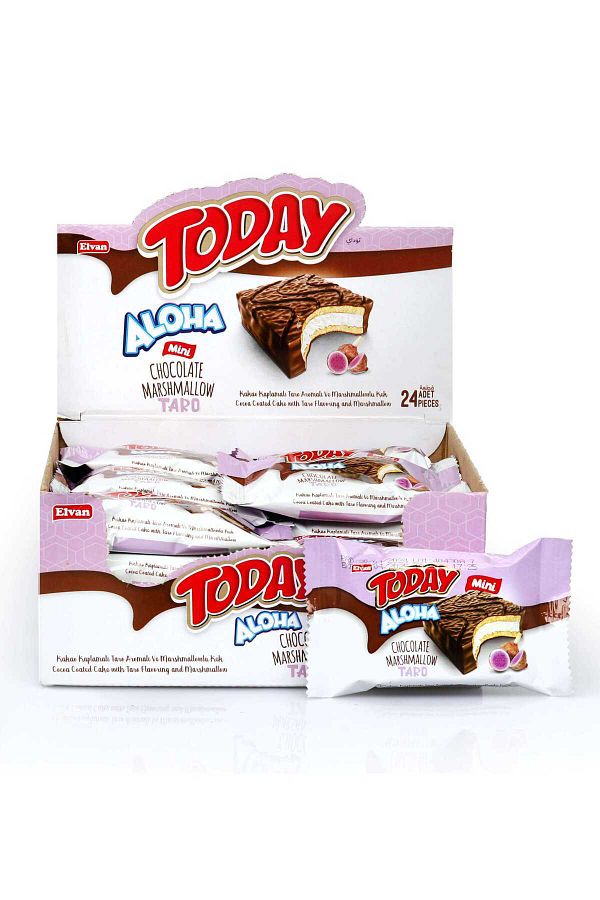 Elvan-Aloha Mini - 20 Gr. 24 Pieces of Marshmallows with Tarolu (1 Box) 1